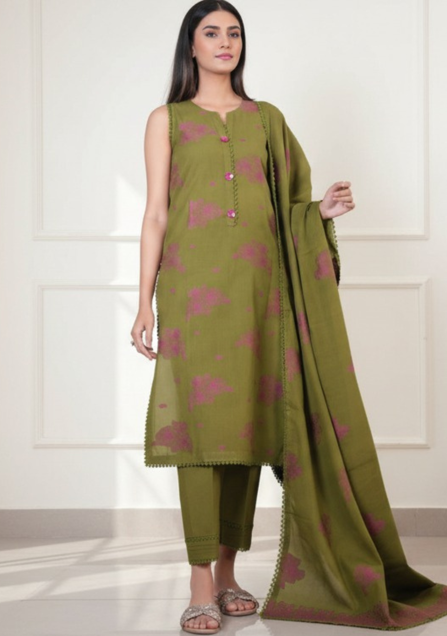 Saya Premium Jaquard 3pc Summer Suit Vol-1.D9