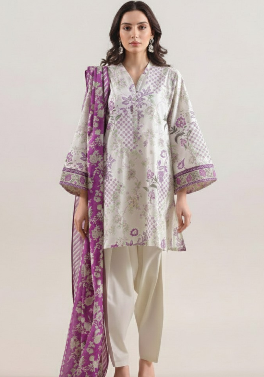 SAYA Premium Printed Lawn 3Pc Vol.07-D3