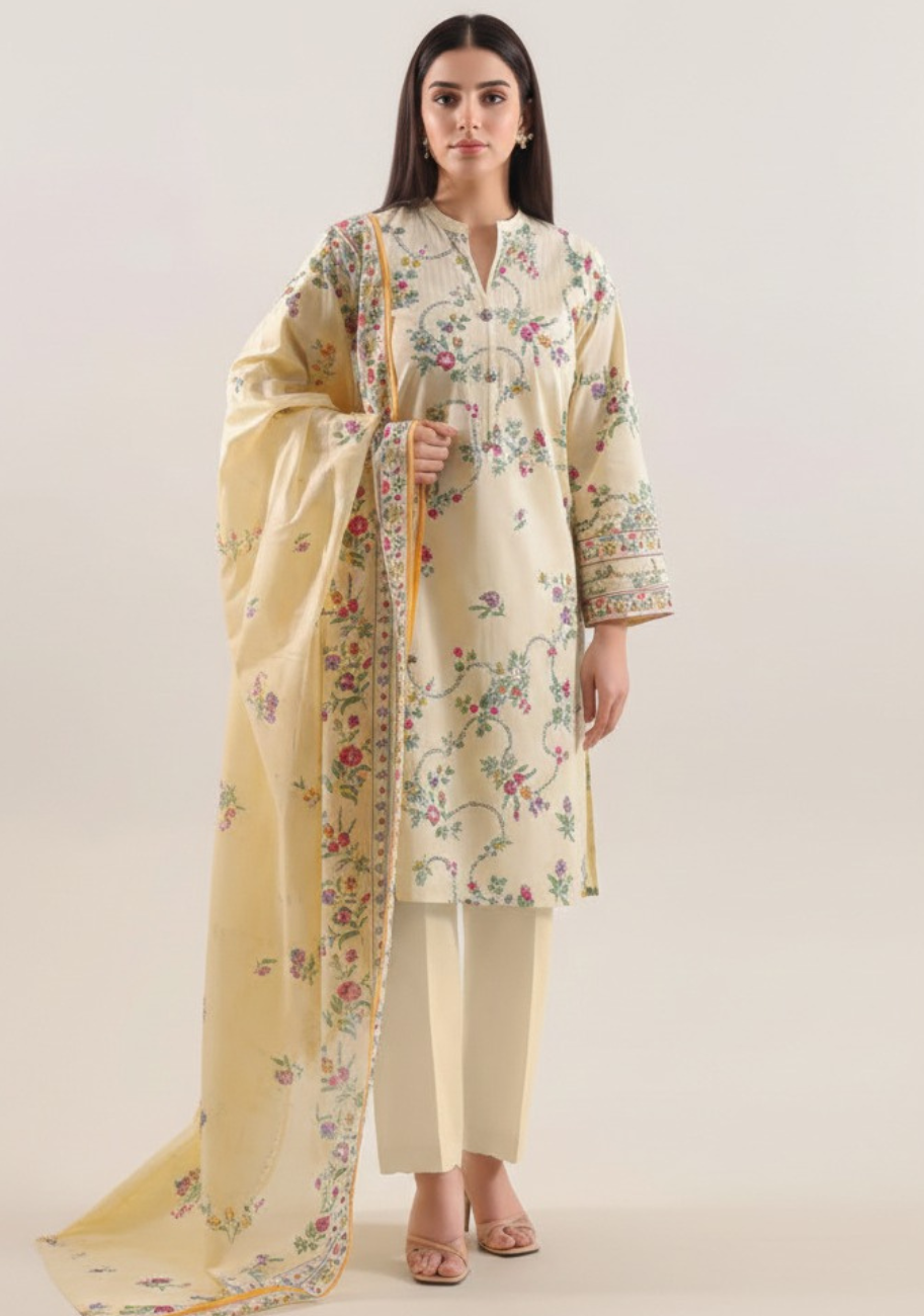 SAYA Premium Printed Lawn 3Pc Vol.07-D8