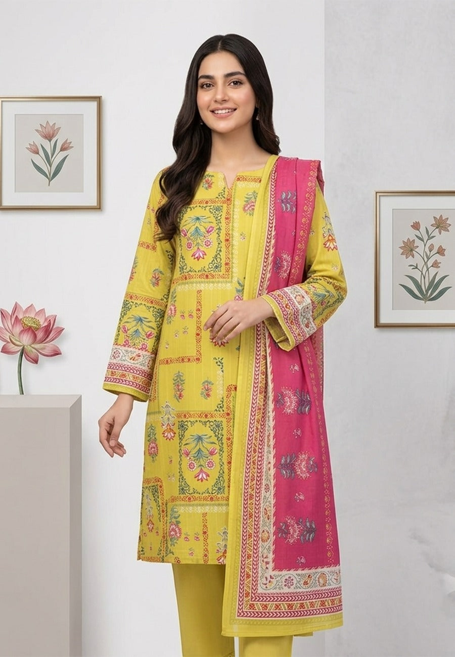 SAYA Premium Printed Lawn 3Pc Vol.12.D1