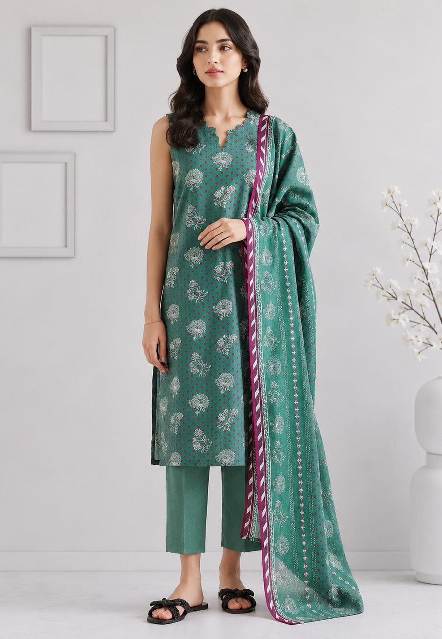 SAYA Premium Printed Lawn 3Pc Vol.12.D4