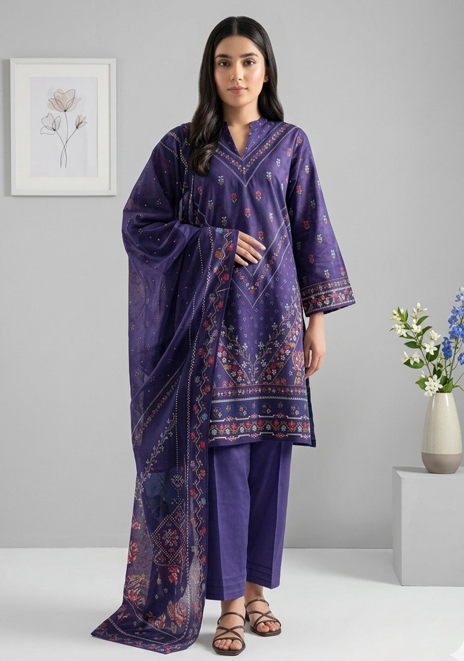 SAYA Premium Printed Lawn 3Pc Vol.11.D3