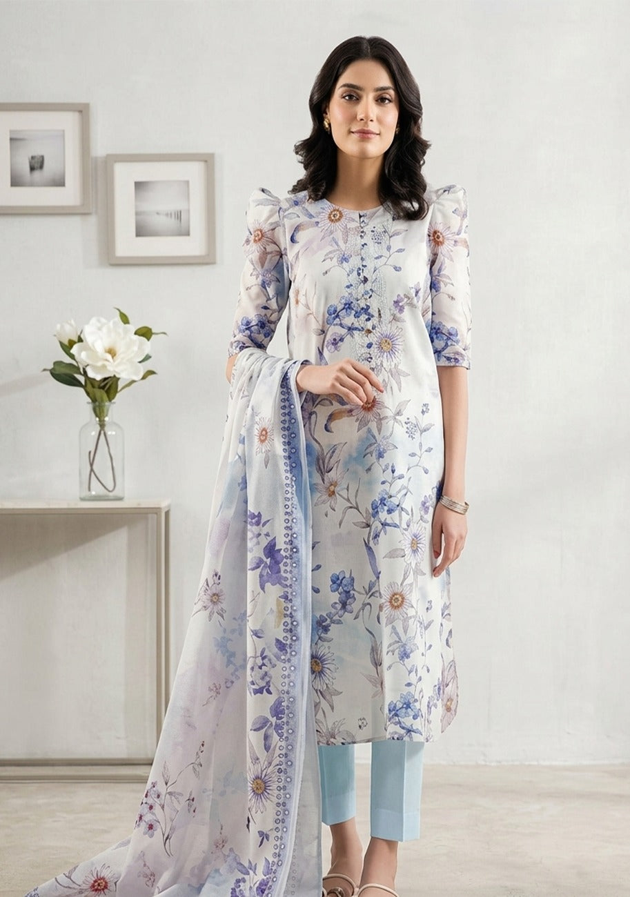 SAYA Premium Printed Lawn 3Pc Vol.11.D9