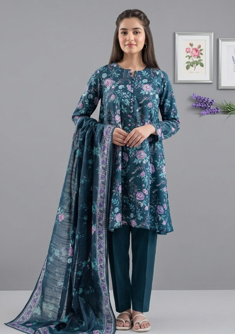SAYA Premium Printed Lawn 3Pc Vol.10.D2