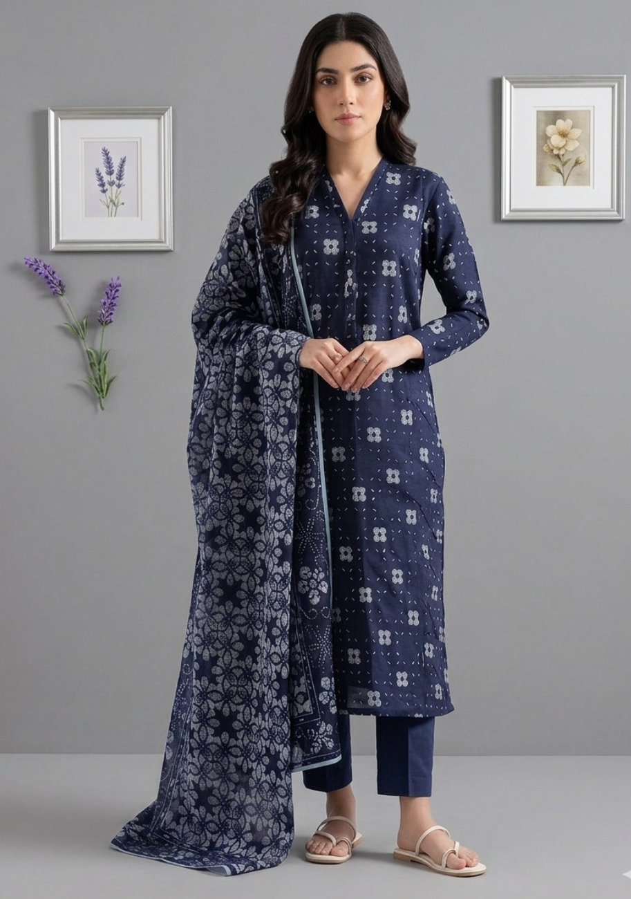 SAYA Premium Printed Lawn 3Pc Vol.10.D5