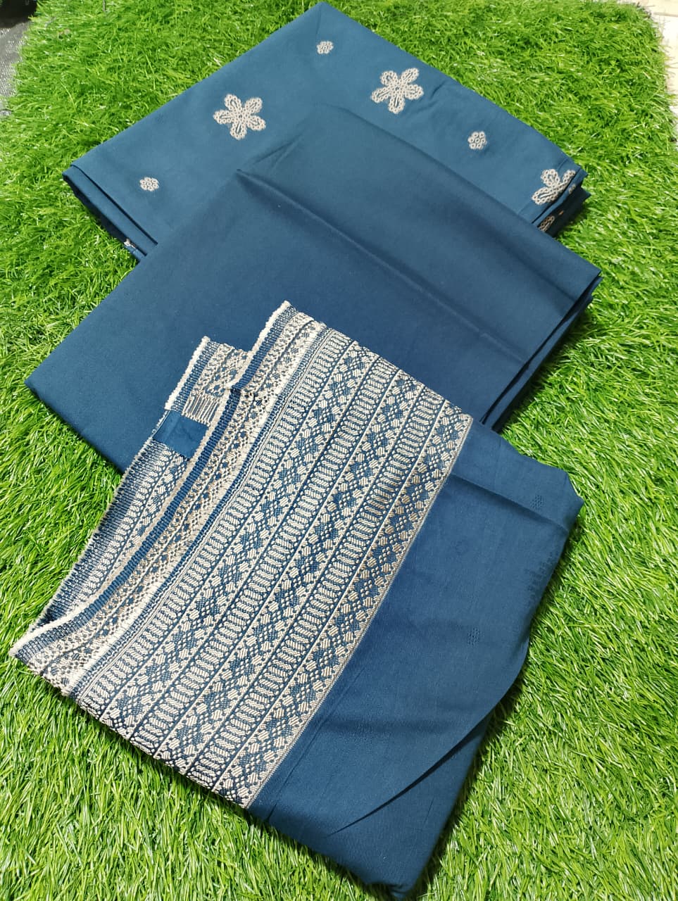 Saya Premium Jaquard 3pc Summer Suit Vol-3-D5