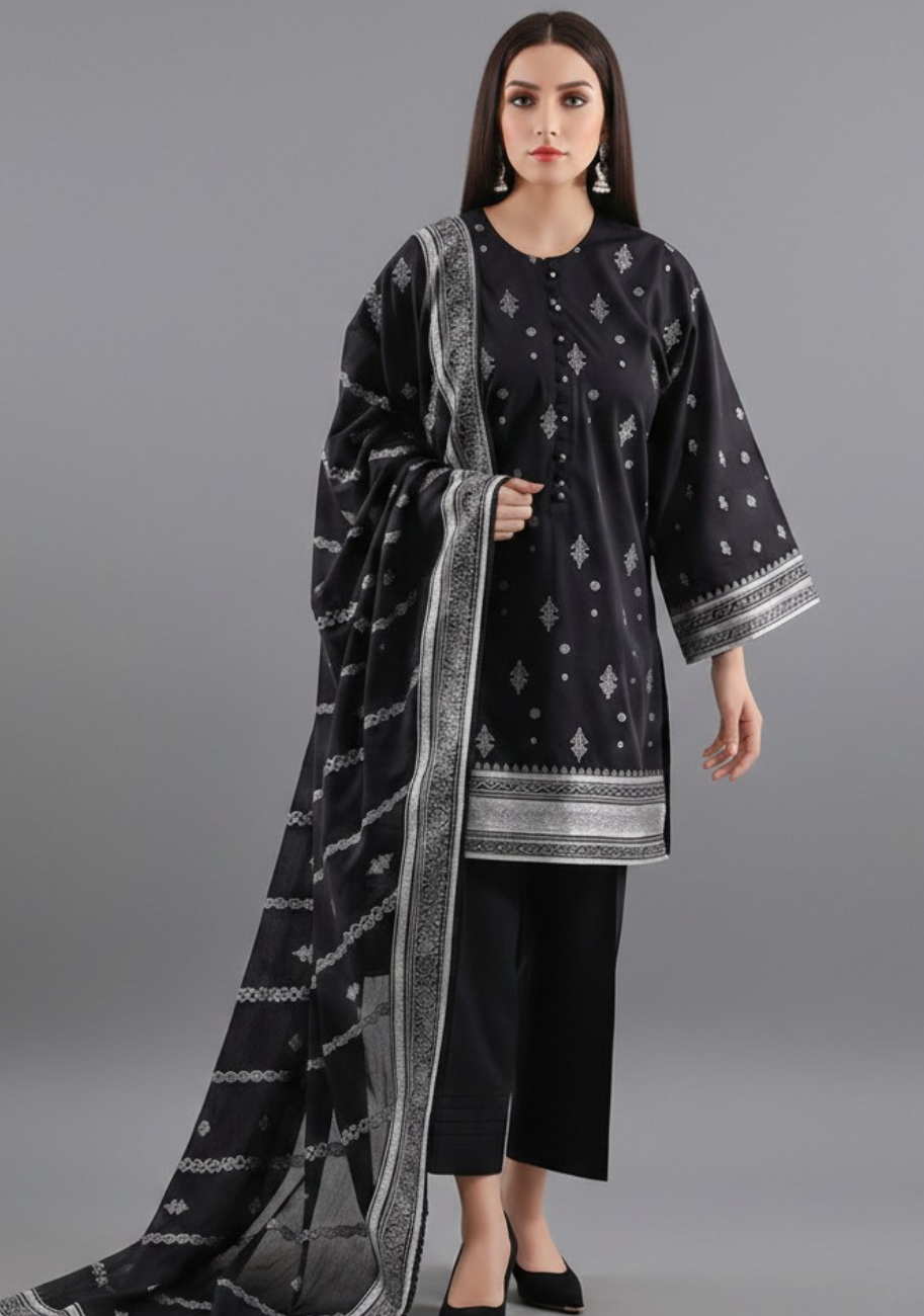 Saya Premium Jaquard 3pc Summer Suit Vol-2.D1