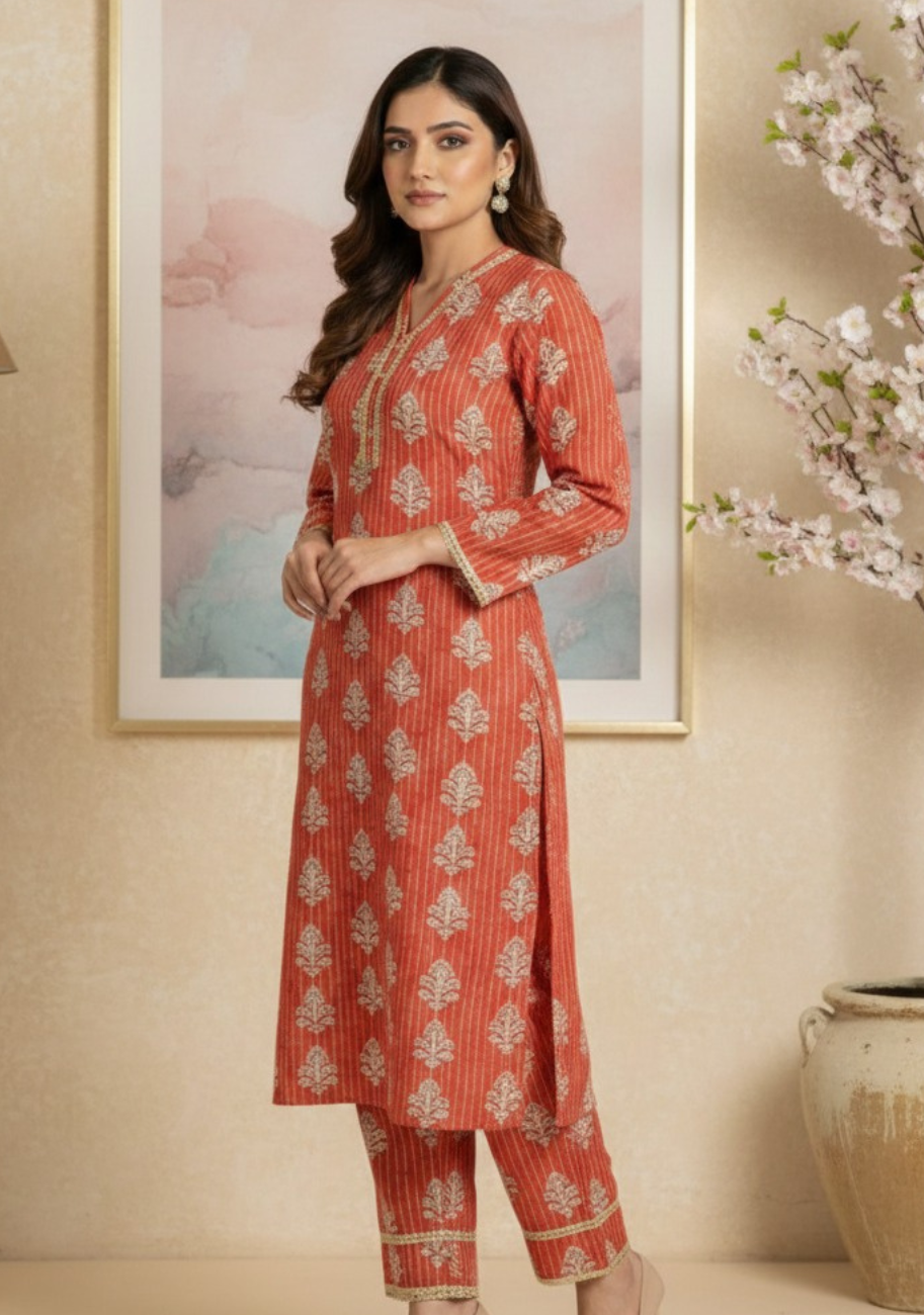 Bin Saeed Luxury Stitched Printed Lawn 2pc Suit D14