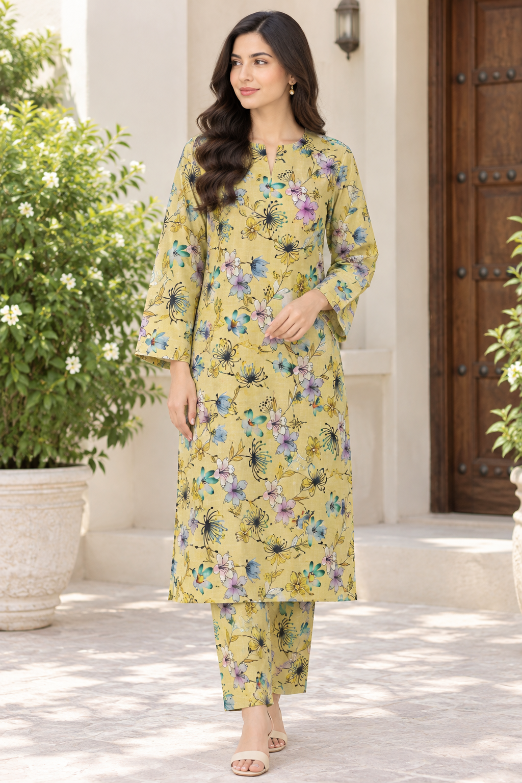 REGALIA IDENTIC ALL OVER KHADDAR 2PC VOL.01 D9