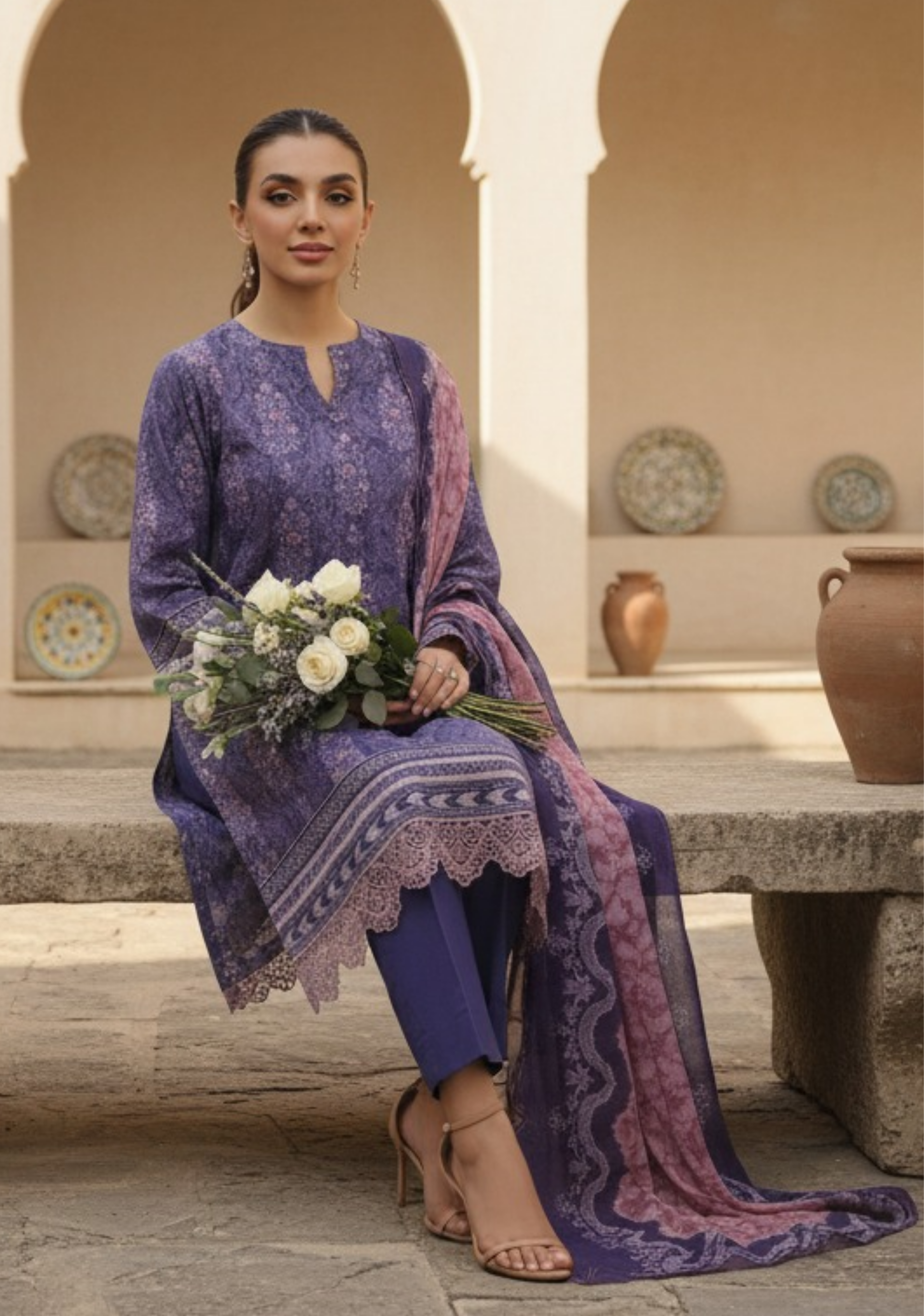 Asim Jofa Premium Printed Lawn 3pc Vol-3-D4