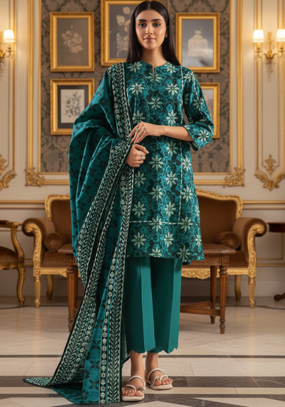 SAYA Premium Printed Lawn 3Pc Vol.06-D7