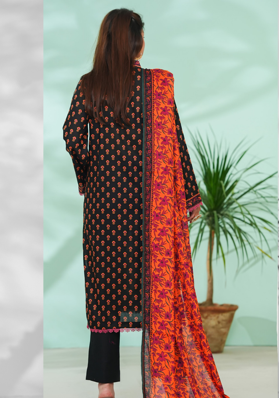 Vs Daman Exclusive Printed Lawn 3pc Vol-3-D8