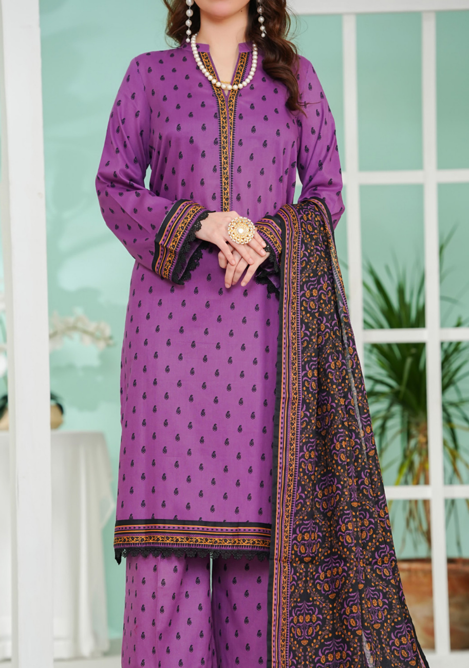 Vs Daman Exclusive Printed Lawn 3pc Vol-2-D11