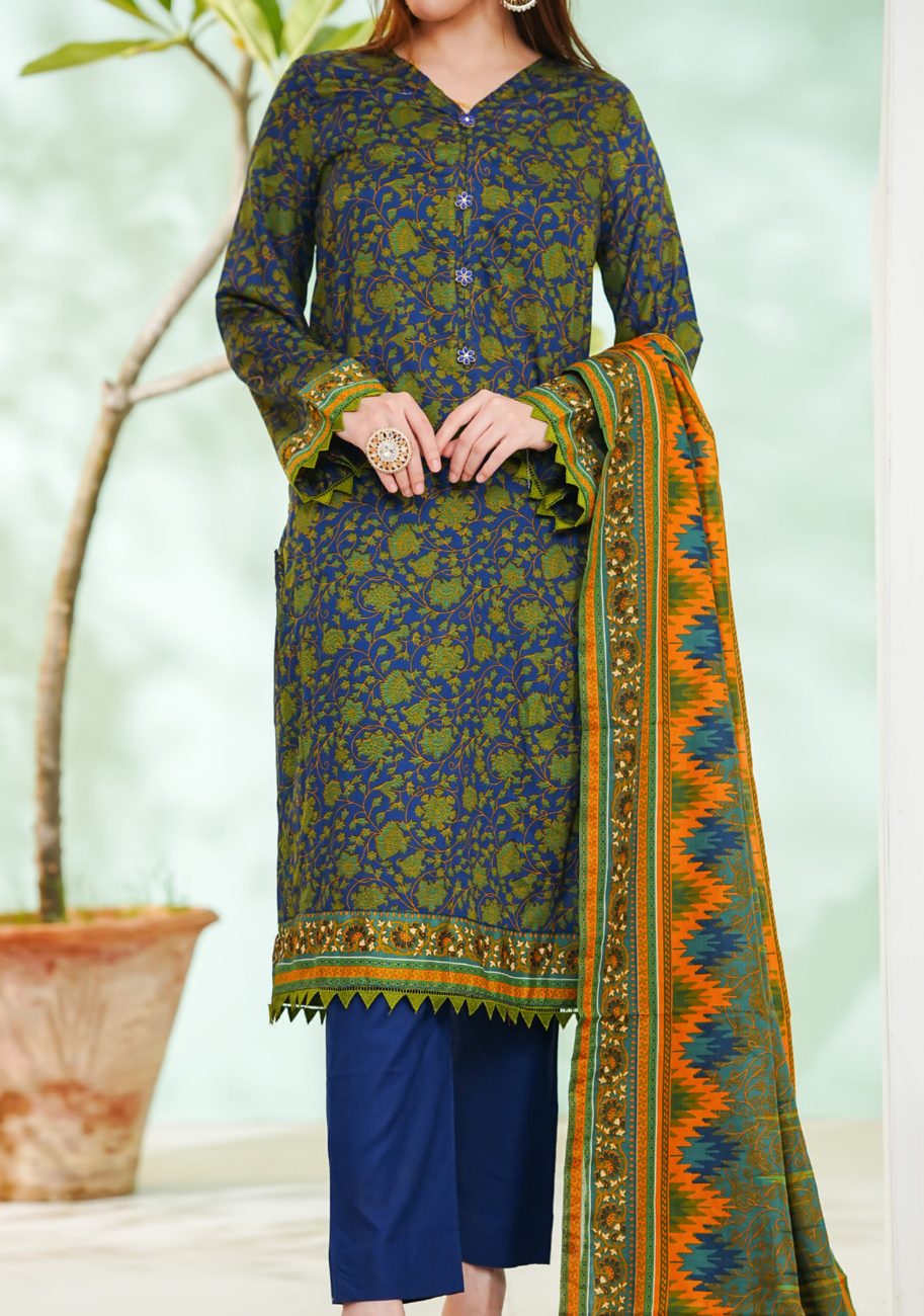 Vs Daman Exclusive Printed Lawn 3pc Vol-2-D12