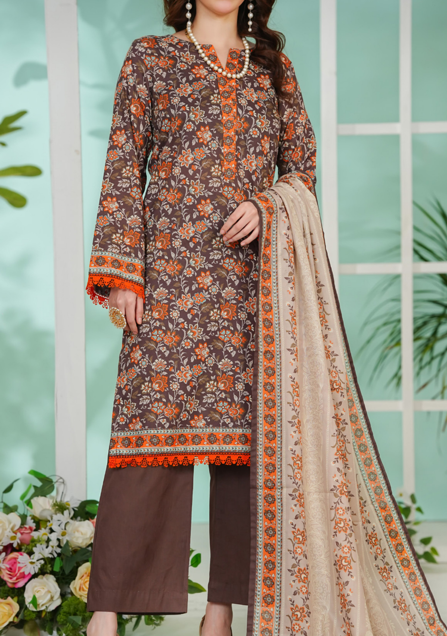 Vs Daman Exclusive Printed Lawn 3pc Vol-3-D14