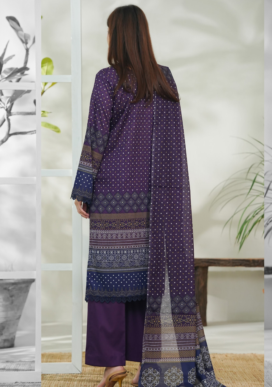 Vs Daman Exclusive Printed Lawn 3pc Vol-3-D24