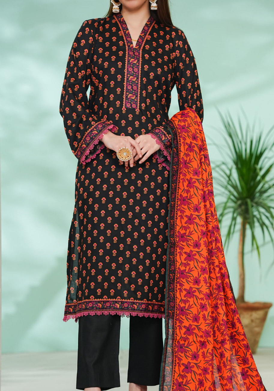 Vs Daman Exclusive Printed Lawn 3pc Vol-3-D8