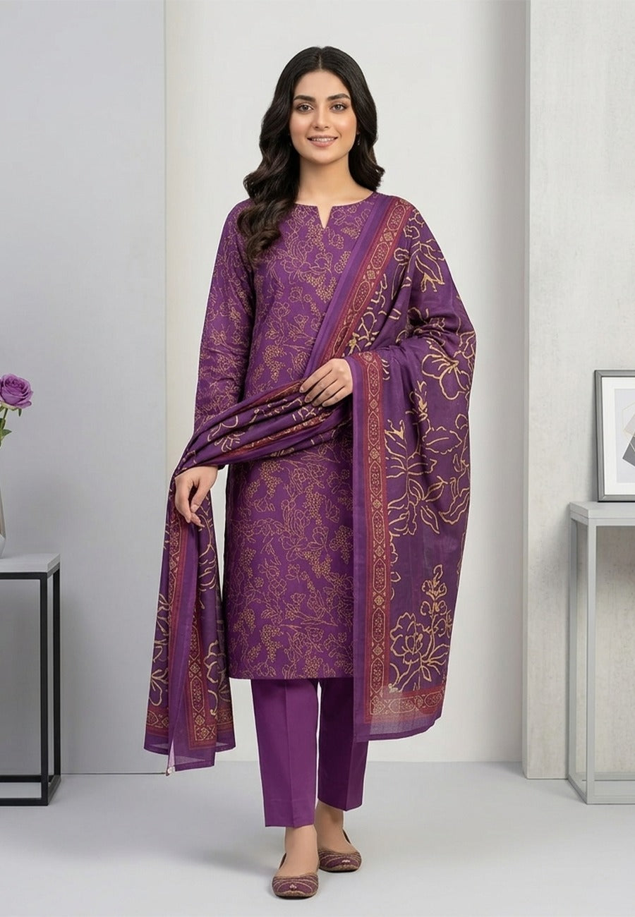 Vs Daman Exclusive Printed Lawn 3pc Vol-2-D6
