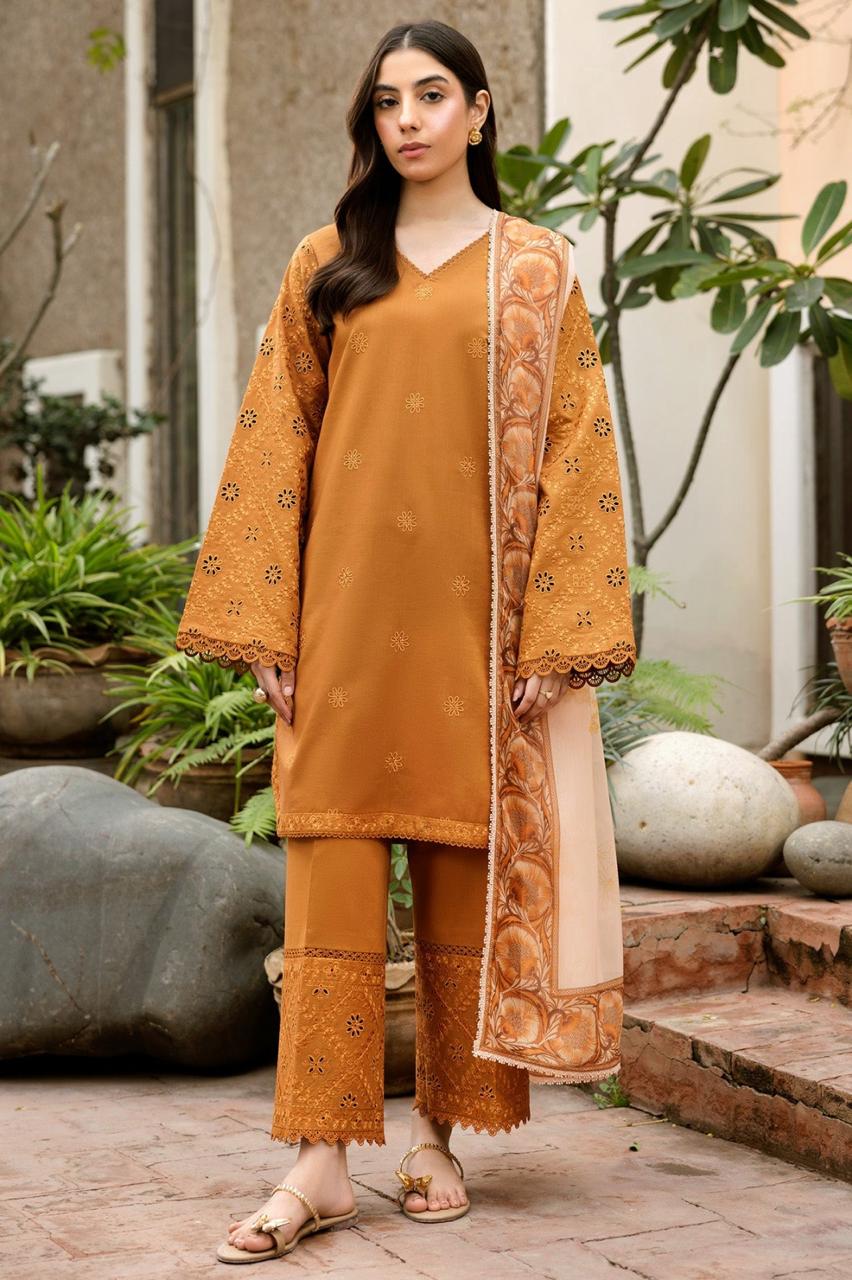 Bin Inam Luxury Embroidered 3pc D1