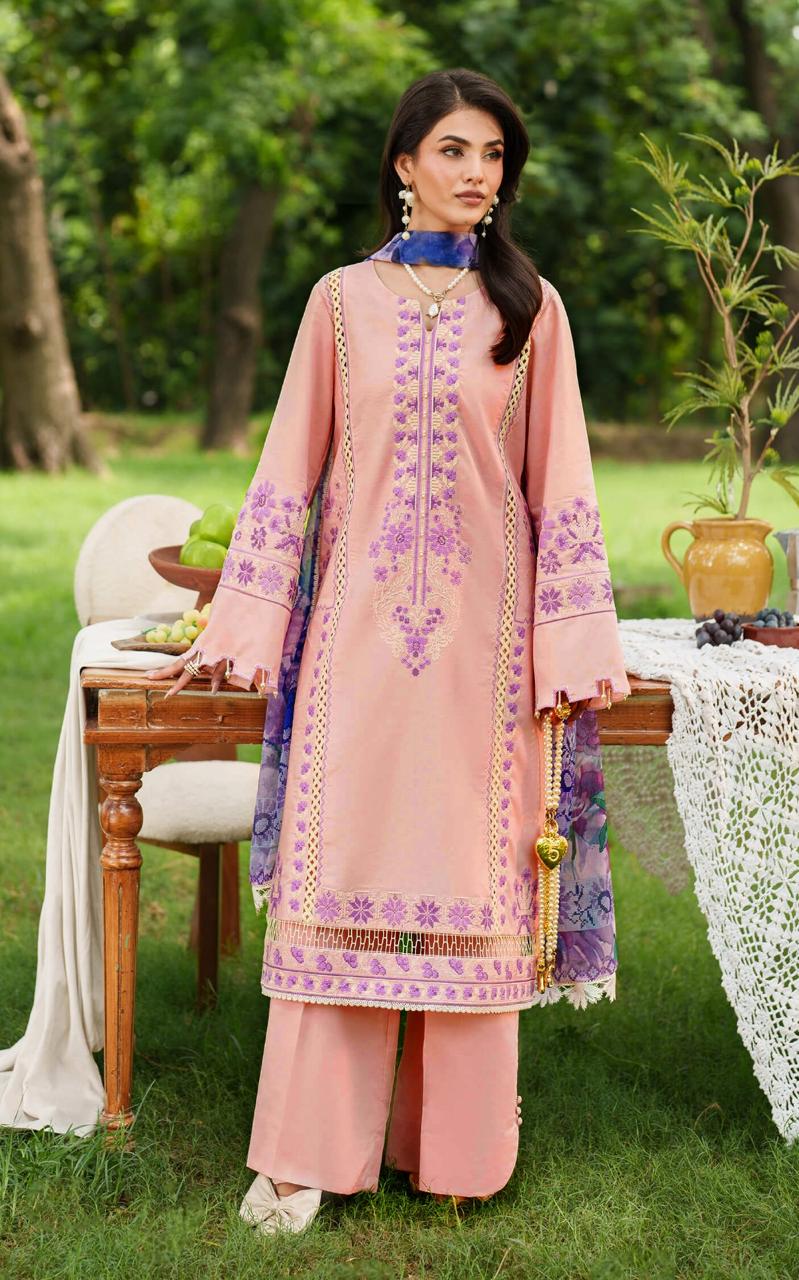 Bin Inam Luxury Embroidered 3pc D6