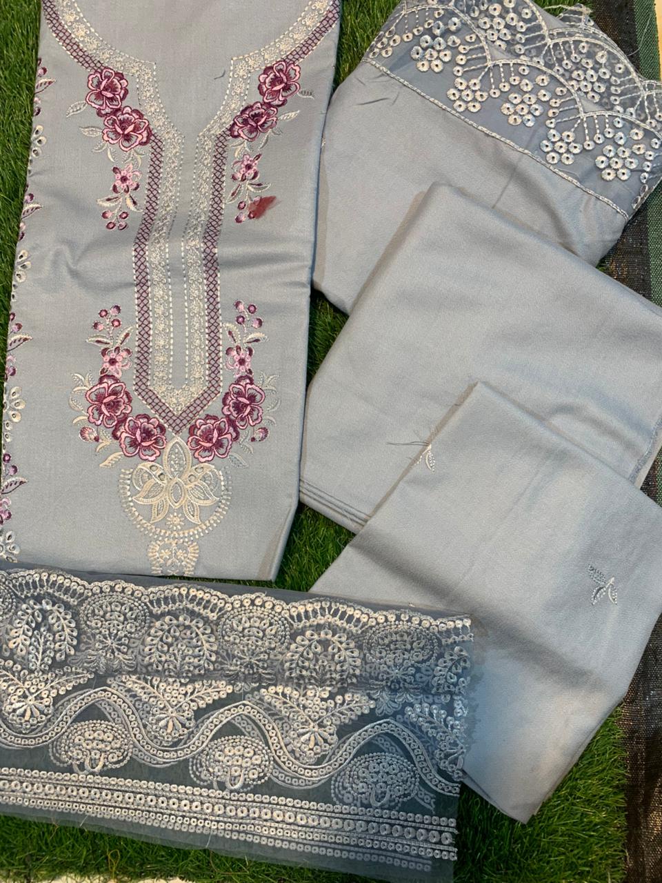 Bin Inam Luxury Embroidered 3pc D3