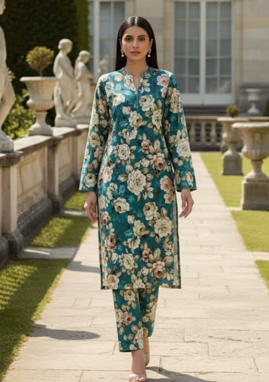 Sabeen Banadora Allover Linen 2pc d32