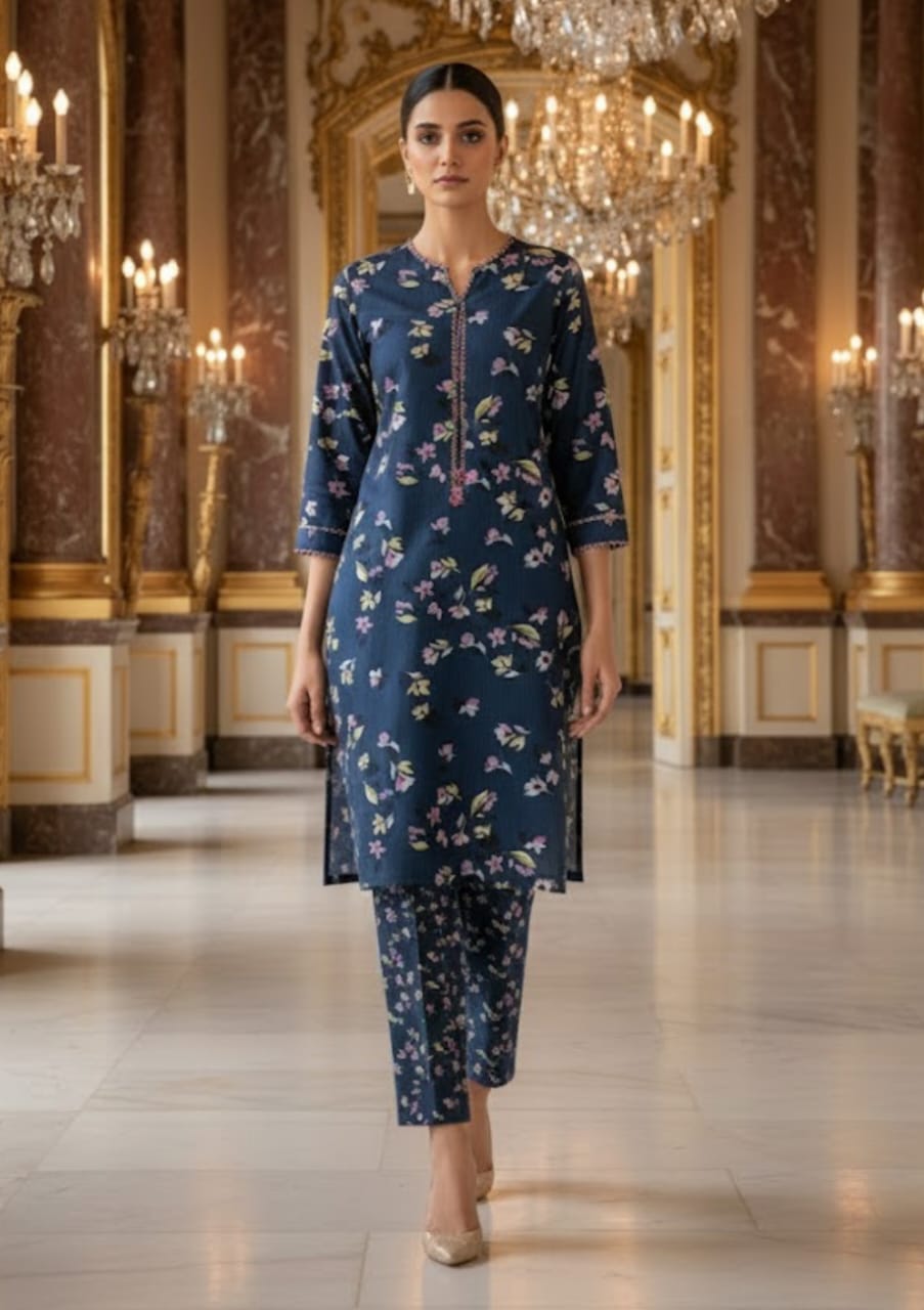 Sabeen Banadora Allover Linen 2pc d34