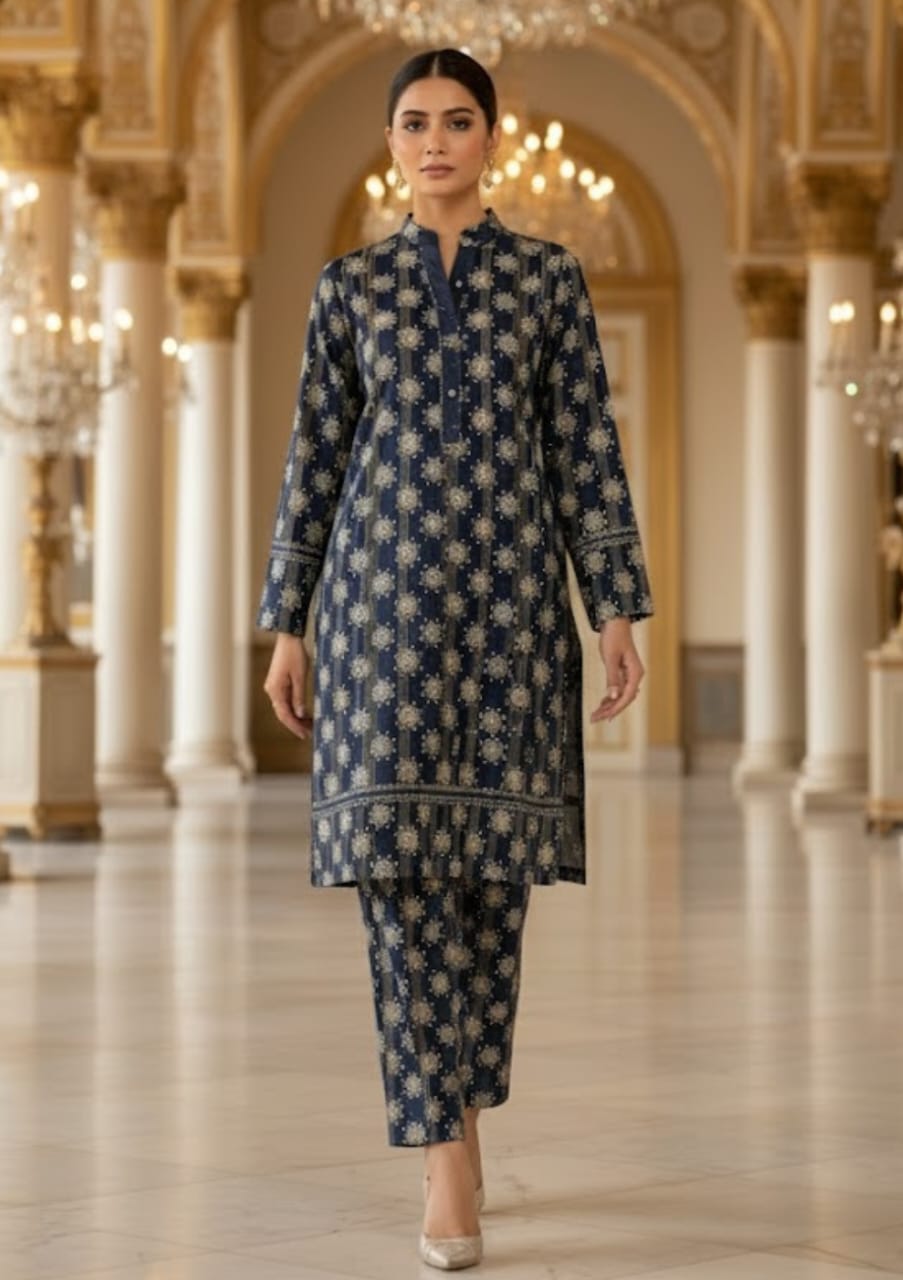 Sabeen Banadora Allover Linen 2pc d37