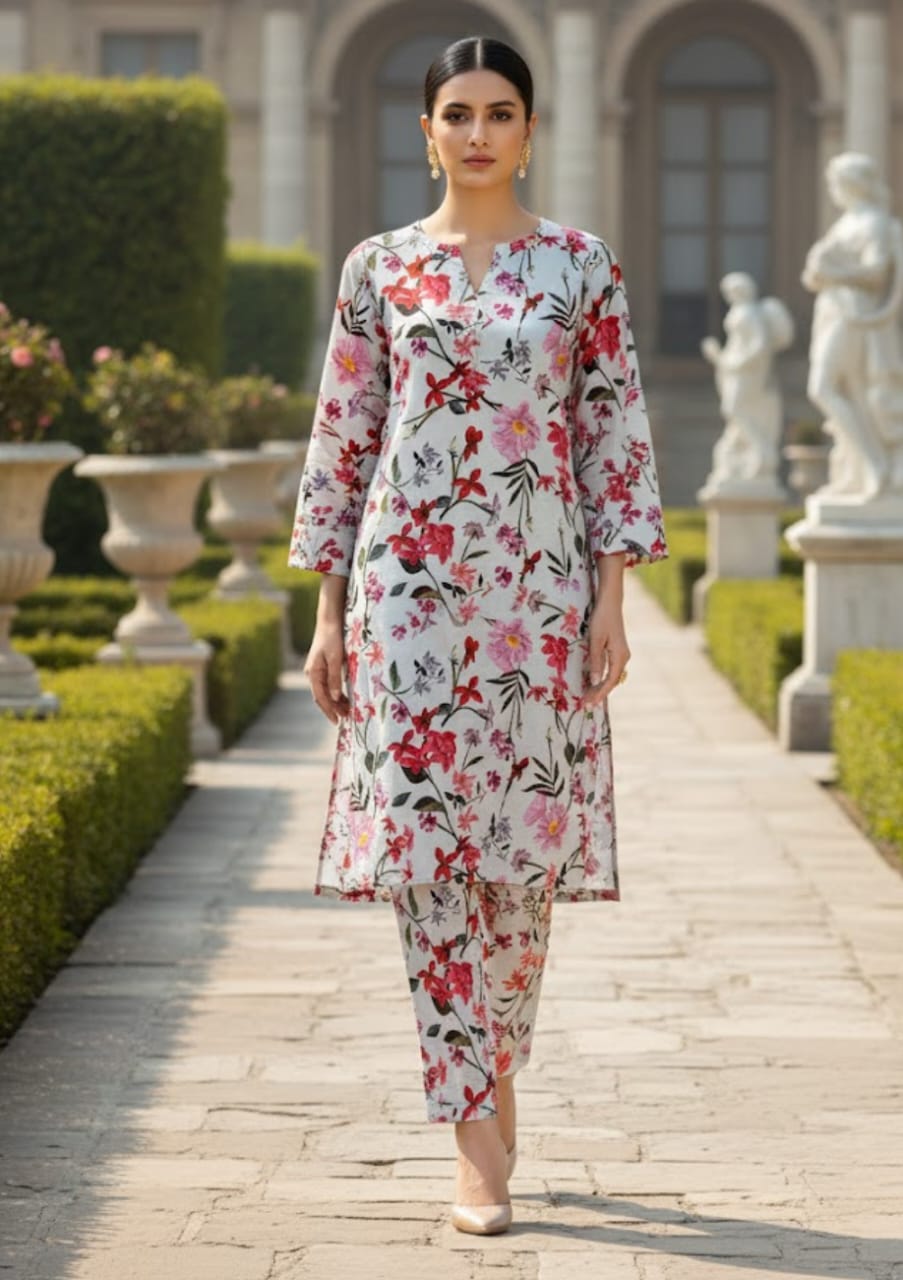 Sabeen Banadora Allover Linen 2pc d40