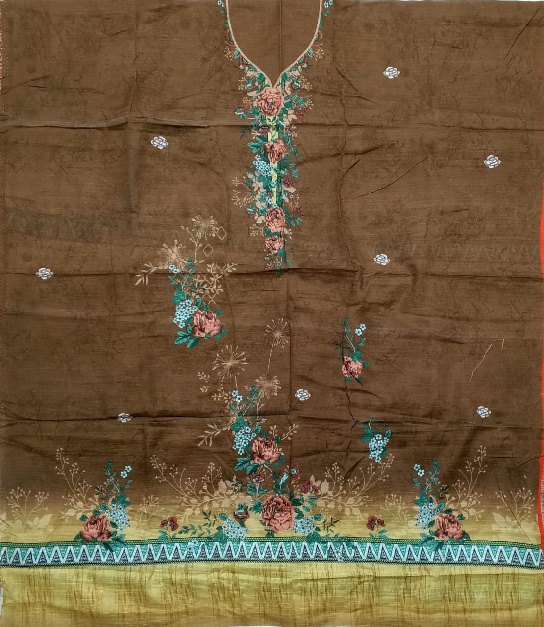 Bin Inam Printed Doriya Single Shirt-D4