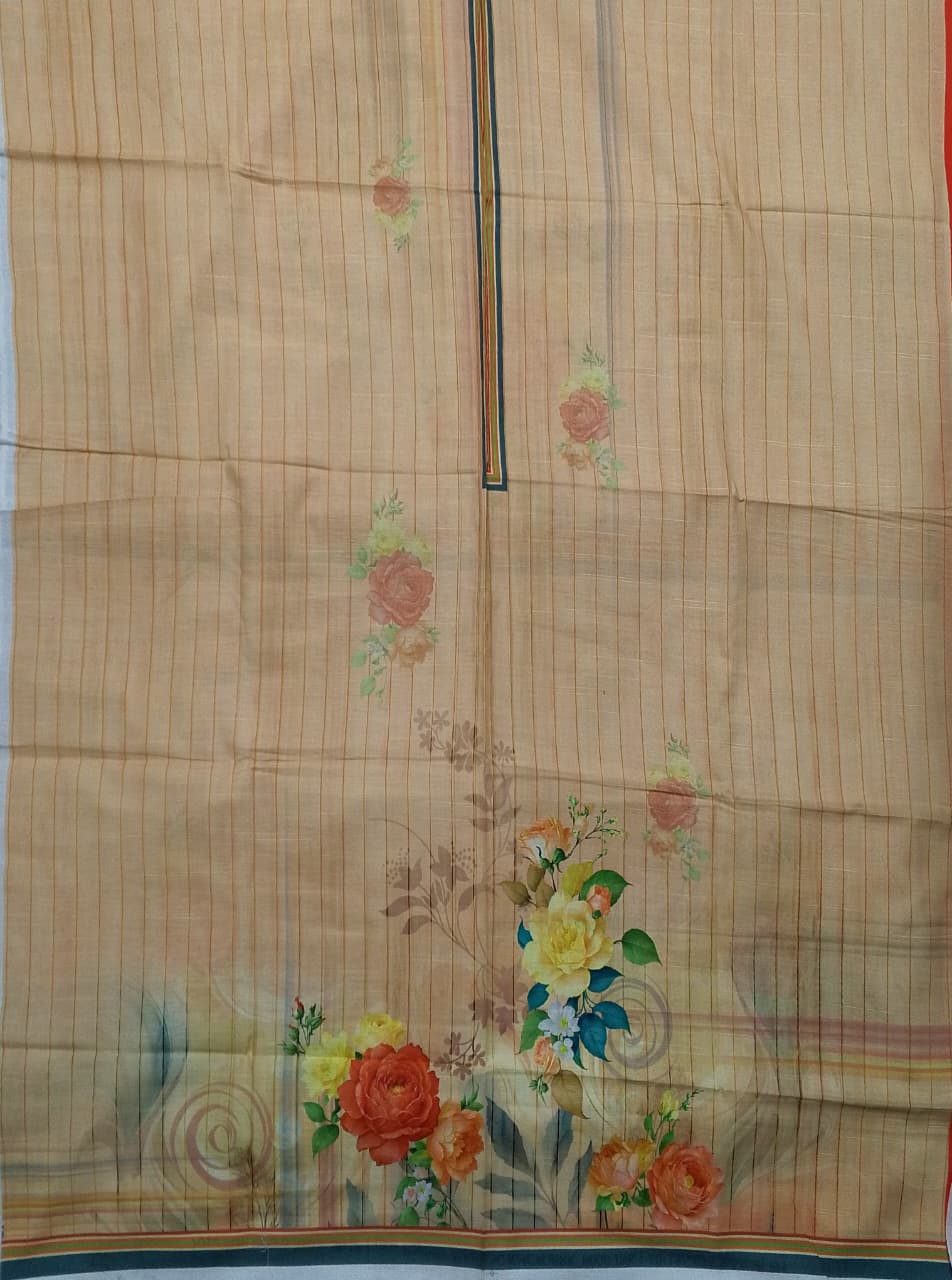 Bin Inam Printed Doriya Single Shirt-D7