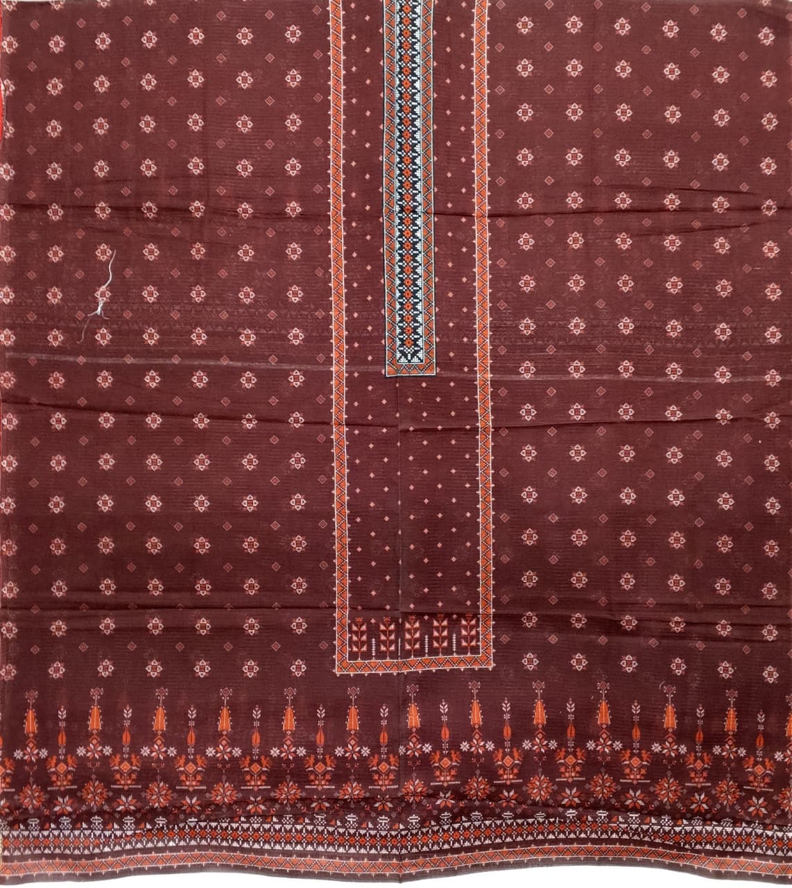 Bin Inam Printed Doriya Single Shirt-D22