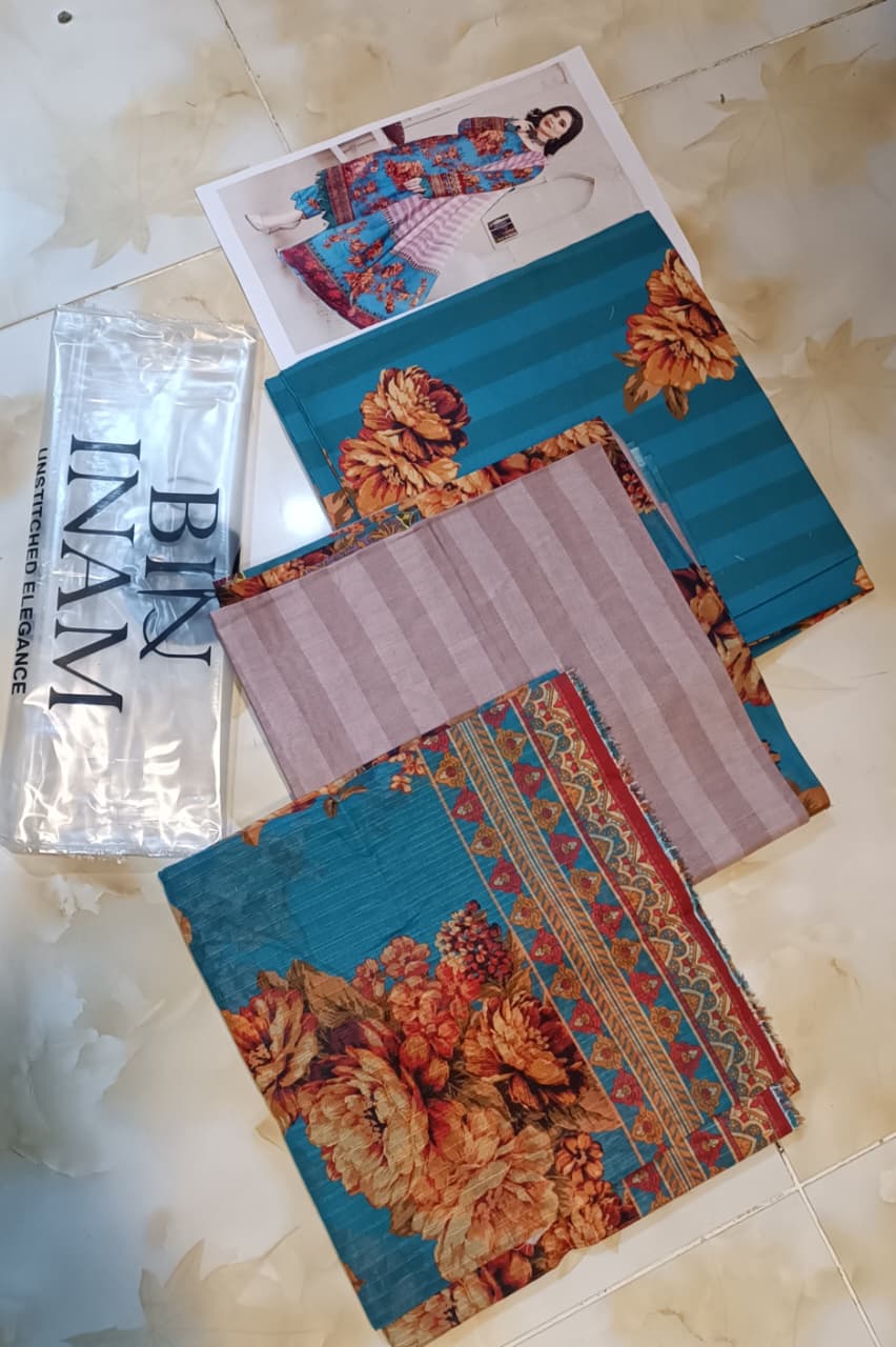 Bin Inam Banadora Allover Lawn 3pc D03