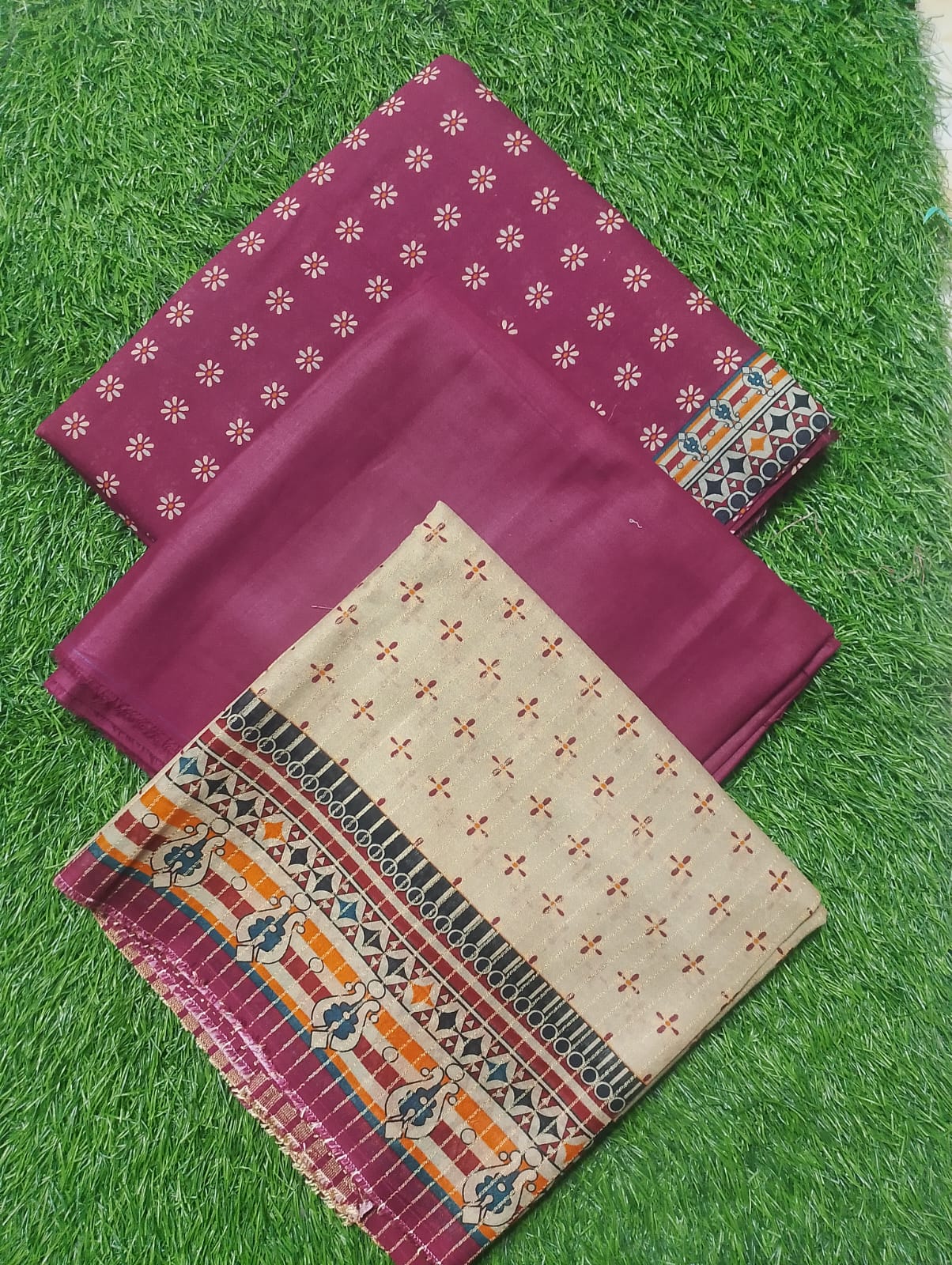 Insaf Misri Gold Printed 3pc D4