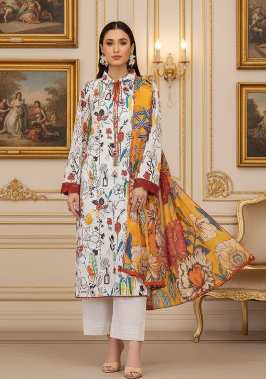 Salina Printed Lawn 3pc Vol.06 D5
