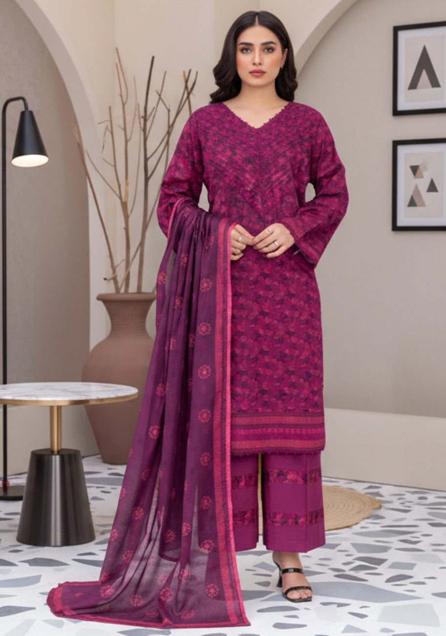 Bin Inam V9 Printed Premium Lawn 3pc D4