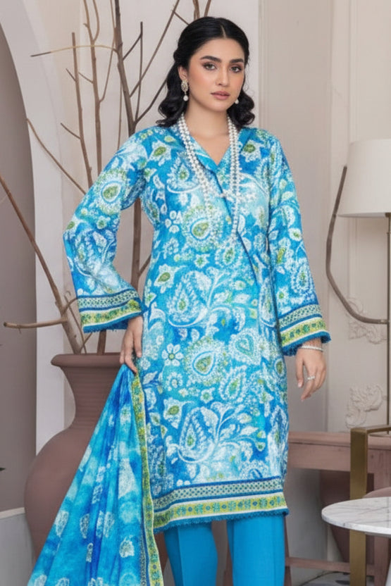 Bin Inam V9 Printed Premium Lawn 3pc D5