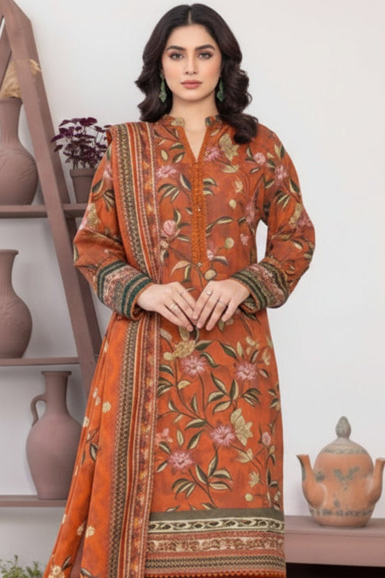 Bin Inam V9 Printed Premium Lawn 3pc D6