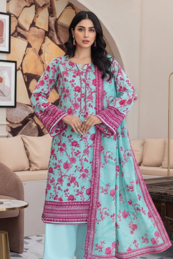 Bin Inam V9 Printed Premium Lawn 3pc D9