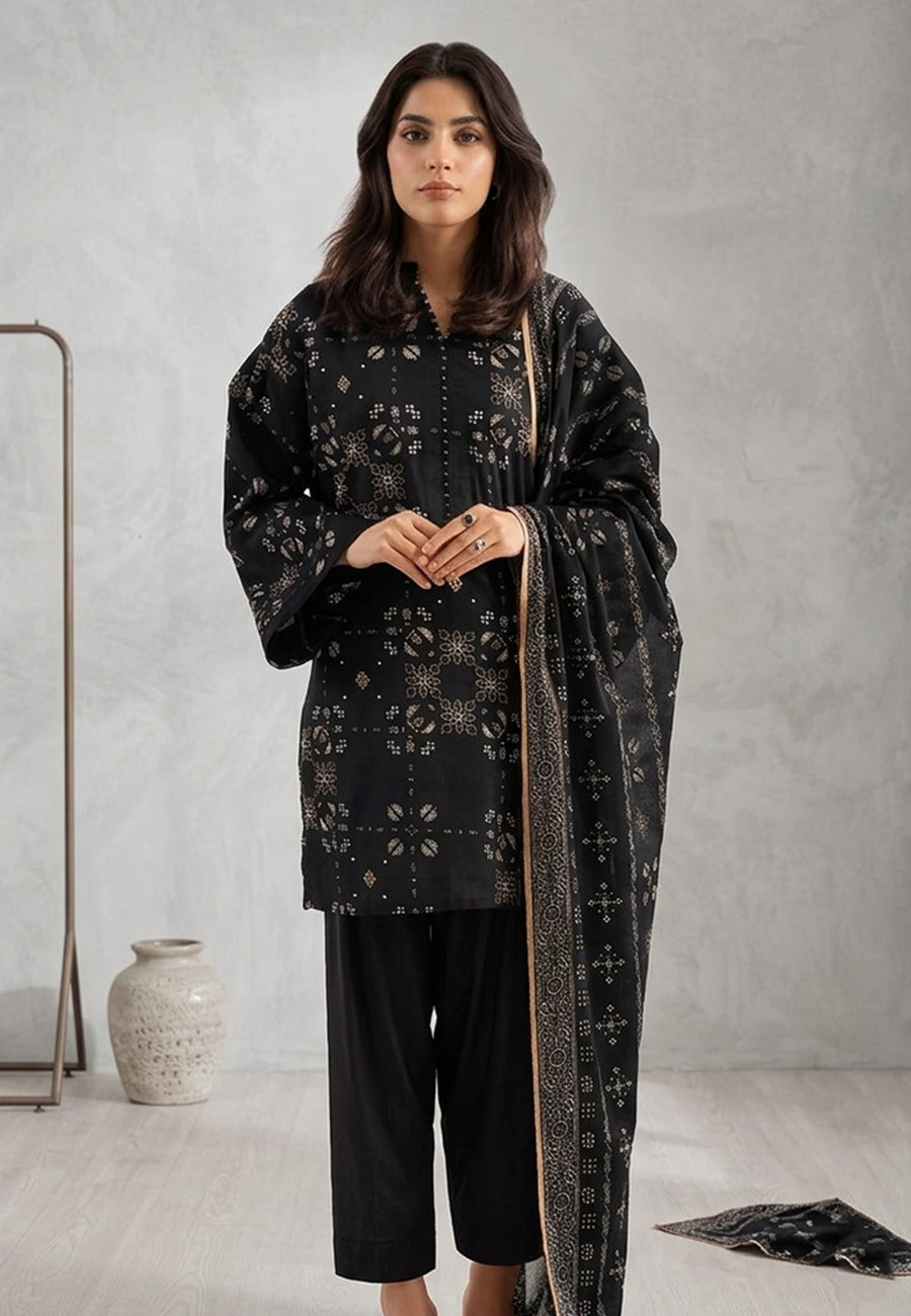 SAYA Premium Printed Lawn 3Pc Vol.12.D1