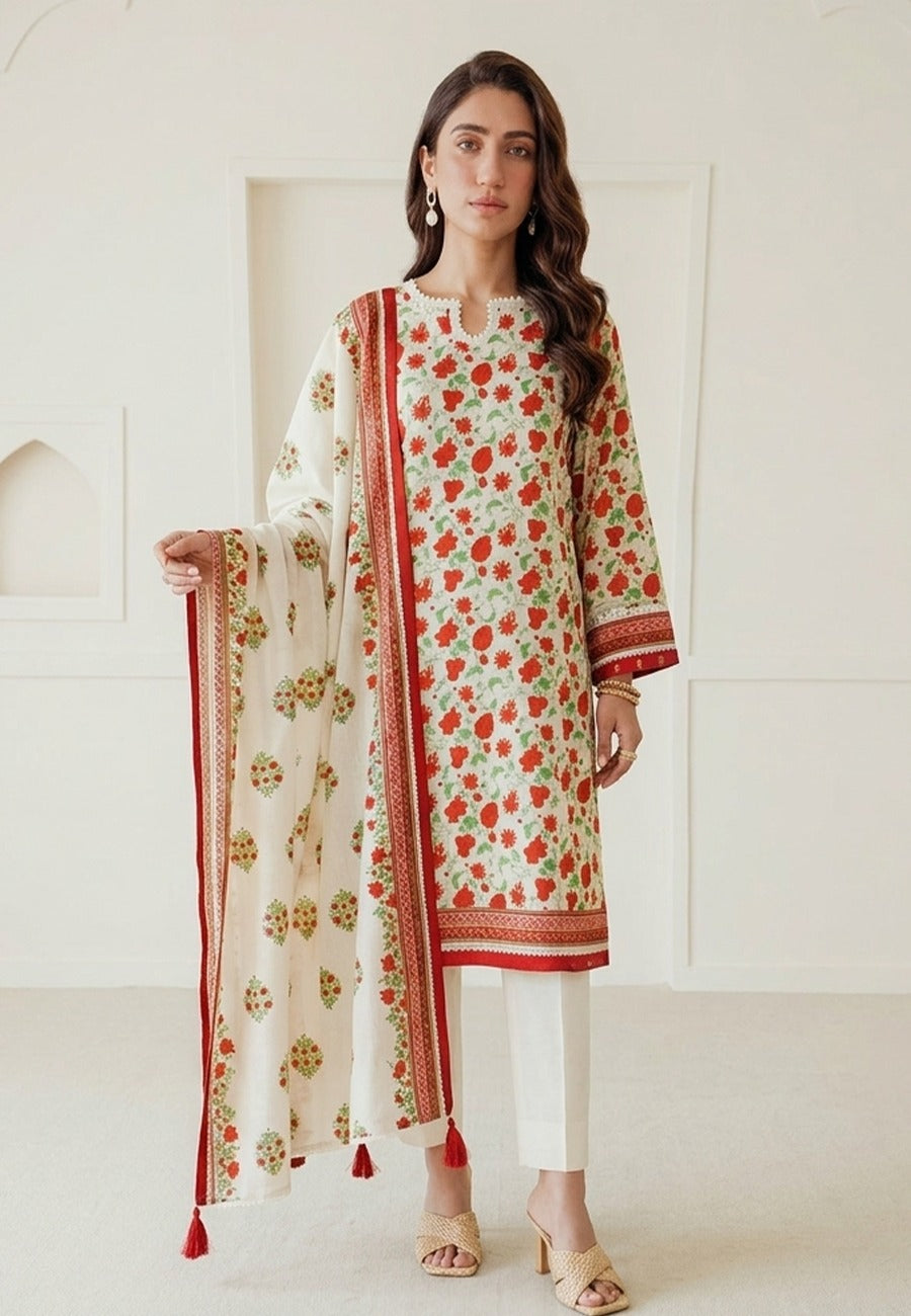 Zellbury Premium Digital Printed Lawn 3Pc-Vol-5-D15