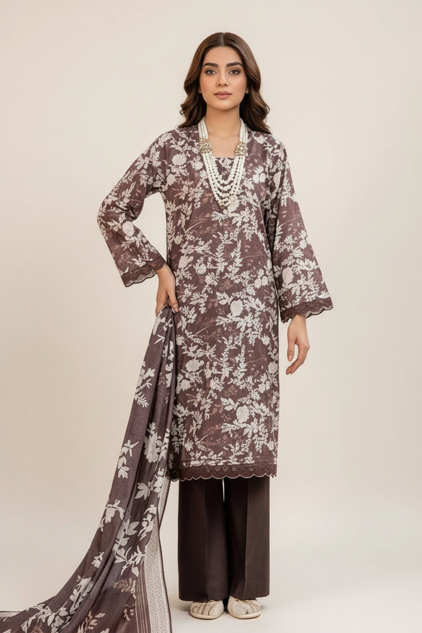 MTJ Premium Printed Lawn 3pc Vol-8 D4
