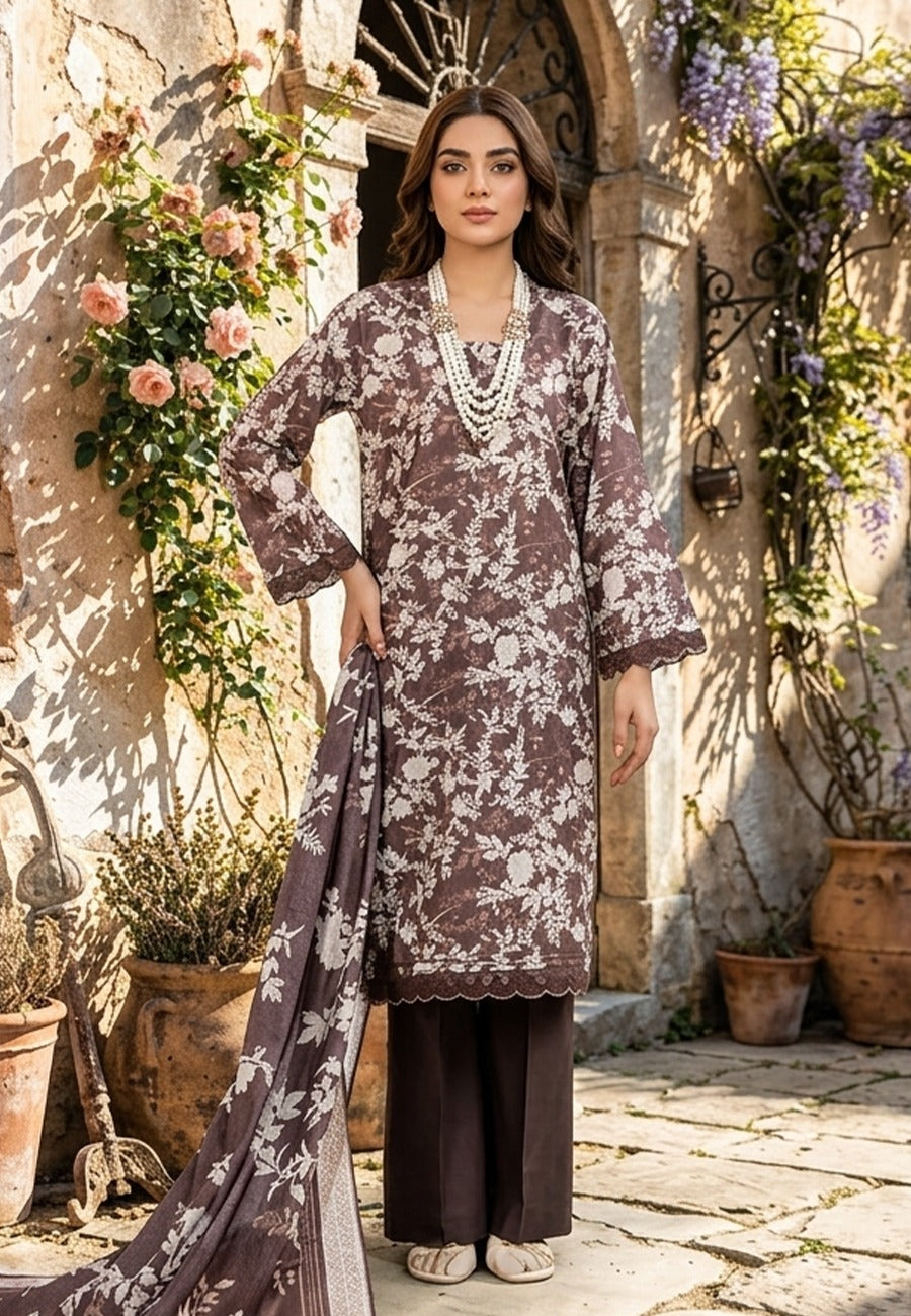 MTJ Premium Printed Lawn 3pc Vol-8 D4