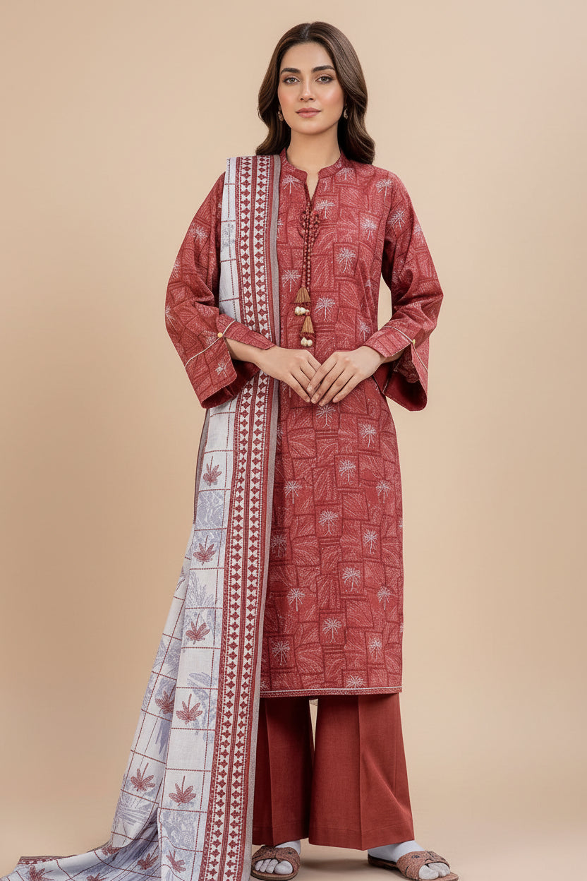 MTJ Premium Printed Lawn 3pc Vol-8 D3