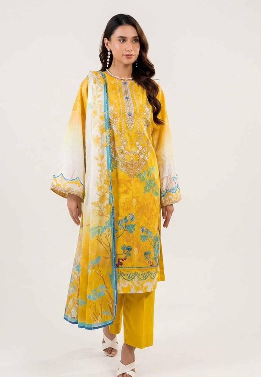 Prime Point Premium Printed Lawn 3pc Vol-1 D4