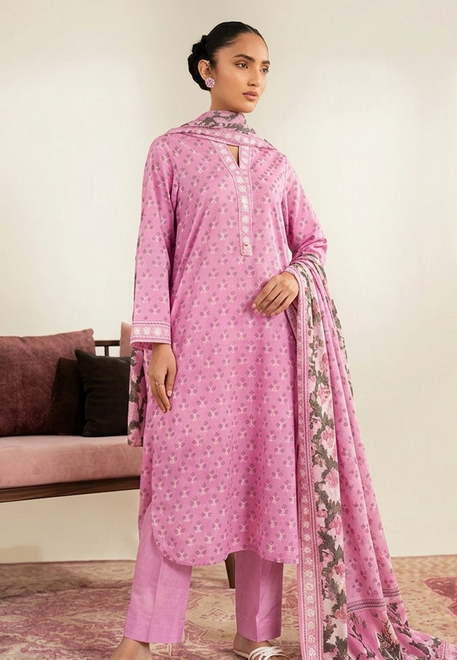 Alkaram Luxury Lawn 3Pc Suit Vol-2 D1