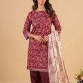 Alkaram Luxury Lawn 3Pc Suit Vol-2 D4
