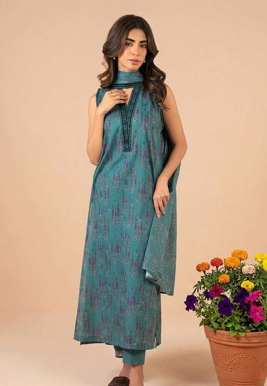 Alkaram Luxury Lawn 3Pc Suit Vol-2 D3