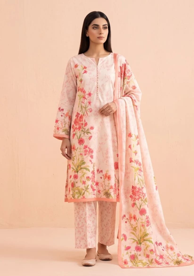 SAYA Premium Printed Lawn 3Pc Vol.11.D8