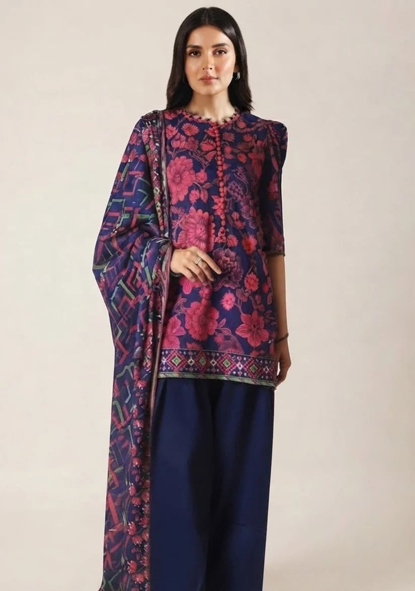 SAYA Premium Printed Lawn 3Pc Vol.15.D7